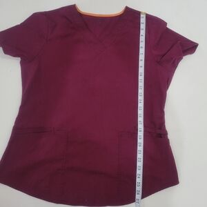 Scrubstar scrubs Women Top - Burgundy - Size L